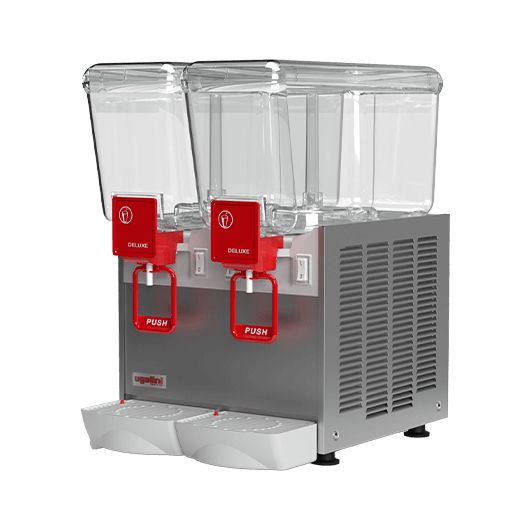 Arctic Deluxe 12/2 S Kaltgetränke Dispenser 2 x 12 Liter by ugolini mit Sprudelsystem