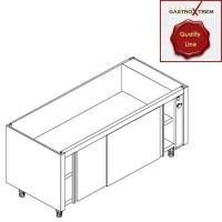 GASTROXTREM Wärmeschrank-Unterbauelement - Gastronomie-Wärmeschrank mit Schiebetüren einseitig GASTROXTREM Wärmeschrank-Unterbauelement - Gastronomie-Wärmeschrank mit Schiebetüren einseitig