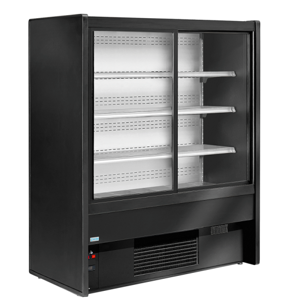 KBS Wandkühlregal Dilara 180 mit Schiebetüren selbstschließend