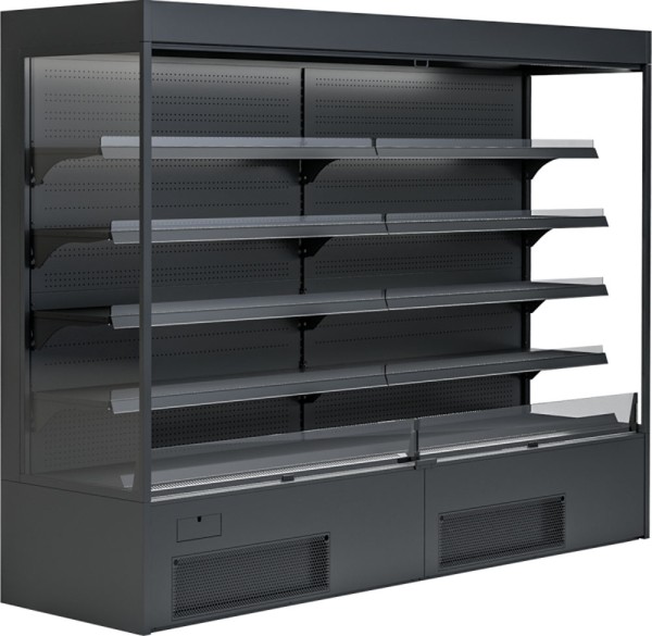KBS Wandkühlregal Variant 257 Black Line mit Nachtrollo