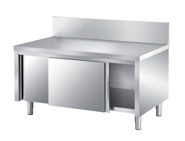SARO Maschinenschrank AISI304 mit Aufkantung und Schiebetüren versch. Ausführungen