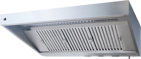 KBS Wandhaube Trapezform Flammschutzfilter Typ F1