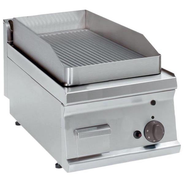 Tecnoinox Grillplatte, Gas, gerillt, 7kW