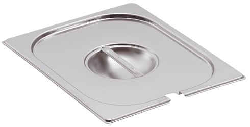 GN-Deckel Edelstahl 1/3, Löffelaussparung