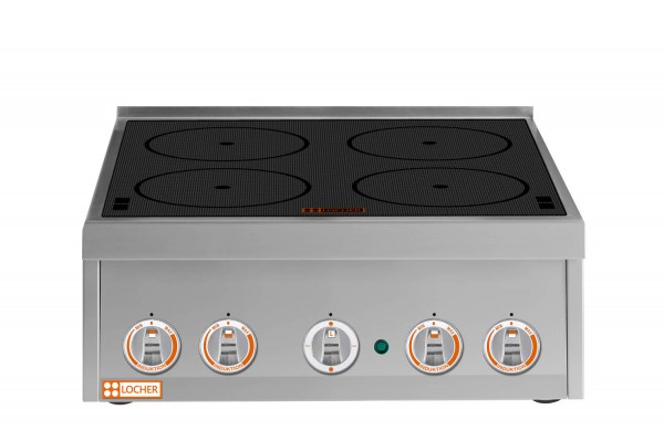 LOCHER 4-fach Induktionsherd 14 kW 216201 by BERNER Kochsystme