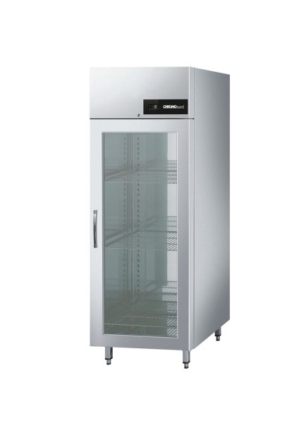CHROMOnorm NOVA-TIEFKÜHLSCHRANK BR 690 GN 2/1 GLASTÜR - STECKERFERTIG