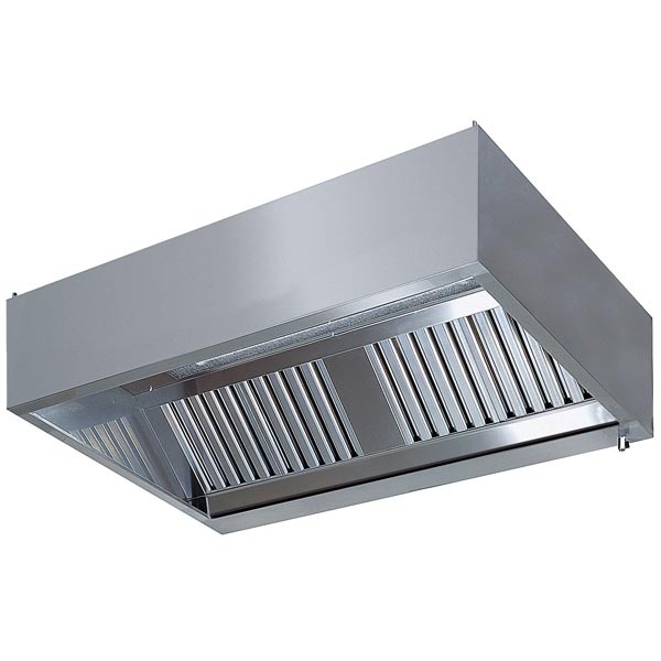 Infusionshaube, Wandhaube für Zuluft, 3000x1100mm, ohne Motor, mit Beleuchtung, 2.700m³/h, 230V