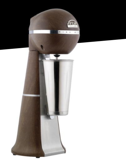 Frappe Getränkemixer A-2001 Walnuss 15.000 bis 22.000 U/min ARTEMIS by NOSCH mit Edelstahl-Becher