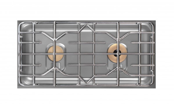 Berner BEG2S85Q Querformat-Einbaukochfeld Gas für Gastronomieküchen