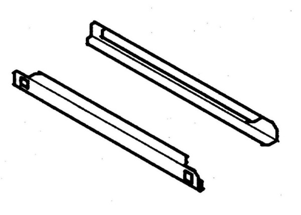 KBS Auflagenschienenpaar Pizzatisch 2600 und 2610