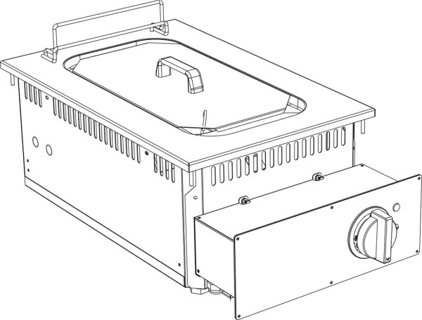 KBS Elektro Fritteuse 10 Liter Drop In 700 Breite 400mm