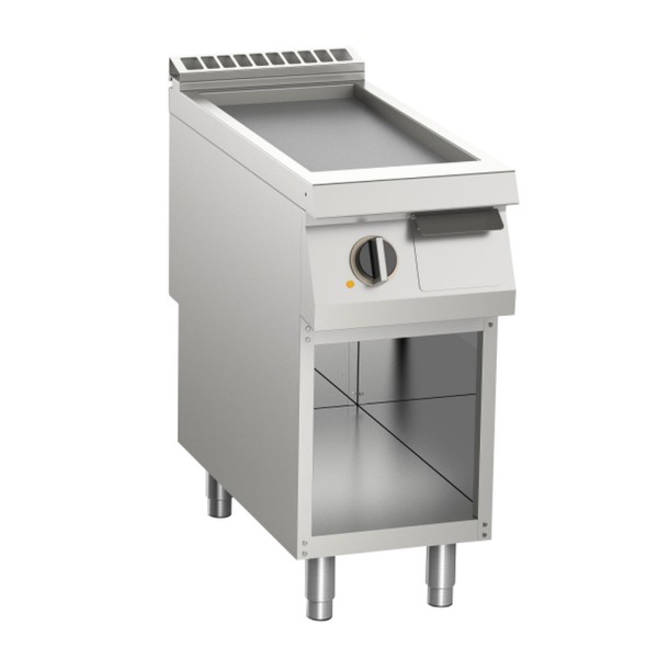 KBS Elektro-Grillplatte glatt verchromt 7kW 1 Heizzone offener Unterbau