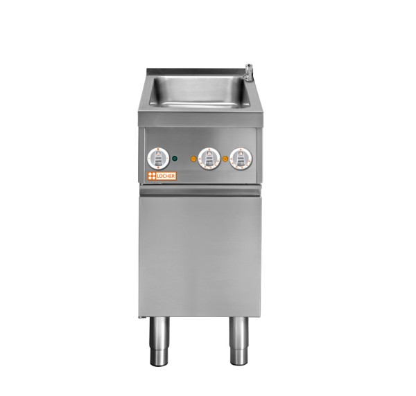 LOCHER 228642 Elektro-Wasserbad GN 4/3 - mit Teller-Wärmeschrank und Festanschluss