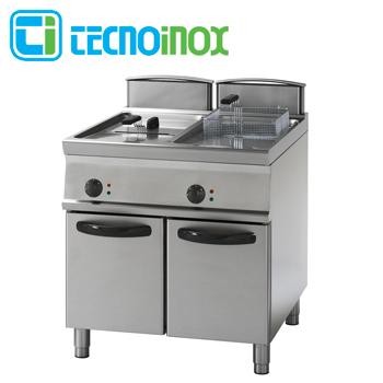 Elektro-Fritteuse Tecnoinox 2x13 Liter 24 kW FR83FE9 Gastronomie-Friteuse Profi 900