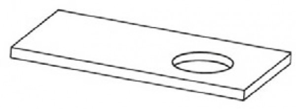 Tischplattenausschnitt rund