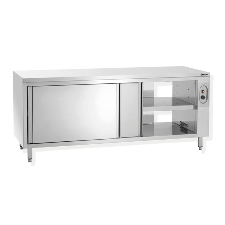 Durchreiche-Wärmeschränke Edelstahl