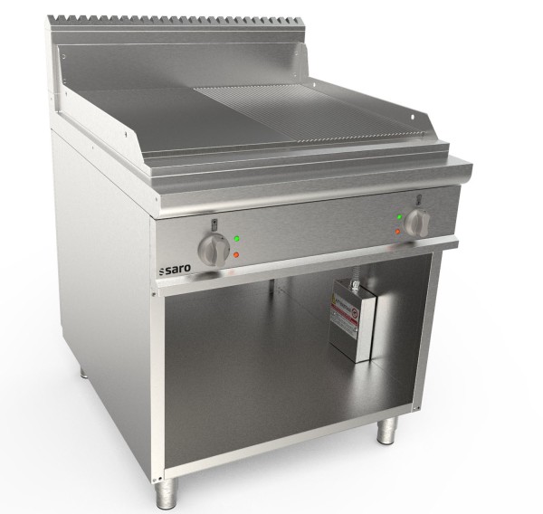 SARO Elektrogriddleplatte 800mm breit Stand 1/2+1/2 LQ