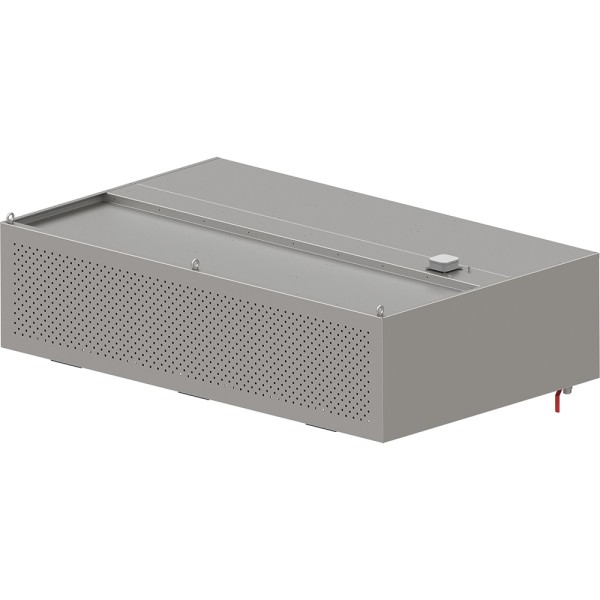 GASTROXTREM Edelstahl Induktions-Wandhaube mit Kompensation Kastenform Höhe 450mm - versch. Ausführu