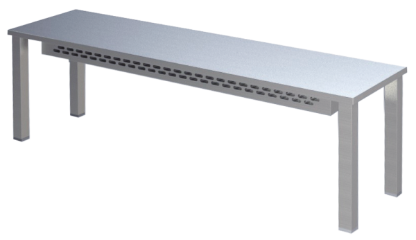 KBS Edelstahl Aufsatzbord mit Wärmemodul versch. Größen