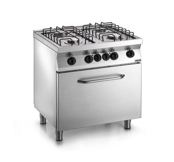 SARO Fast-Serie Gasherd mit Elektrobackofen F7/FUG4LE