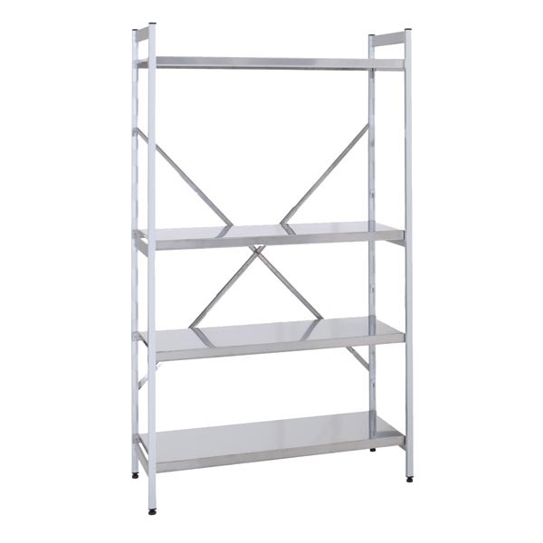 Regal, Edelstahl 600x400x1800mm, 4 Borde