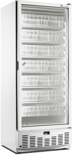 SARO Tiefkühlschrank mit Glastür Modell MM5 NPV, weß