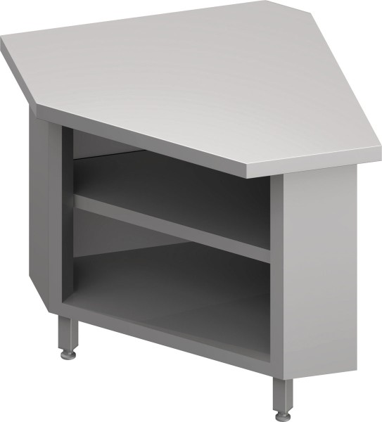 STALGAST Inneneckmodul 90° "Free Flow" mit offenem Unterschrank 785x785x880 mm Granitabdeckung "Stan