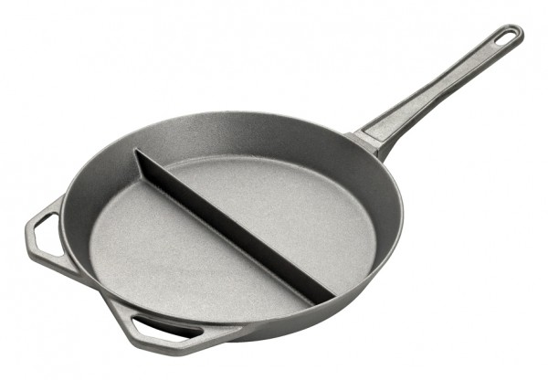 Bartscher Groß-Bratpfanne mit 65 cm Durchmesser und geteilter Bratfläche - 699325