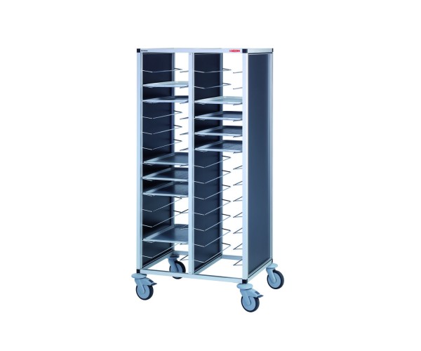 Scholl Tablettwagen RTW - 1 Abteil hintereinander 530 x 370 - Höhe 1450mm