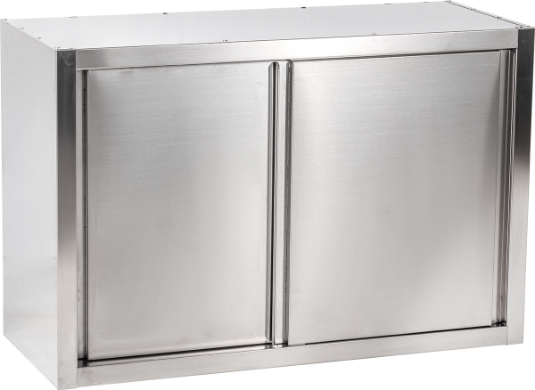 KBS Edelstahl Wandhängeschrank mit Schiebetüren versch. Ausführungen