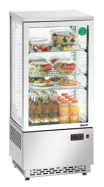 BARTSCHER Mini-Kühlvitrine 78L, Edelstahl - 700478G