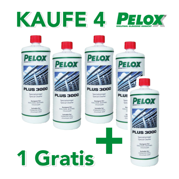 Edelstahl-Spezialreiniger PELOX Plus 3000 4+1