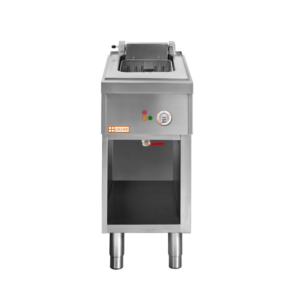 LOCHER 227501 Elektro-Fritteuse mit 1 Becken, 1 x 15 Liter