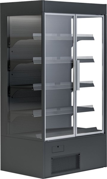 KBS Wandkühlregal Variant 132 Black Line mit Drehtüren