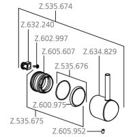 KWC Ersatz-Bedienhebel Z.535.674 für Großküchen-Armaturen KWC Gastro KWC Ersatz-Bedienhebel Z.535.674 für Großküchen-Armaturen KWC Gastro