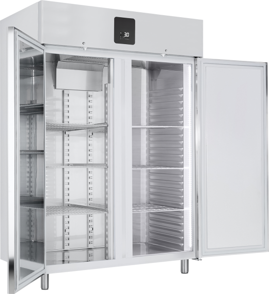 KBS Edelstahl Gewerbe Tiefkühlschrank TKU 1422 GN2/1 163726