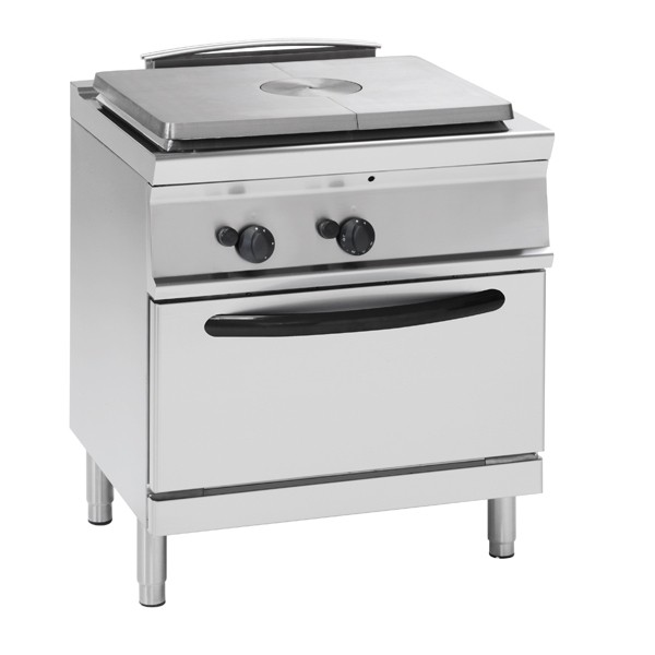 Tecnoinox Gasherd, 1 Glühplatte, mit Gas-Backofen, 16 kW