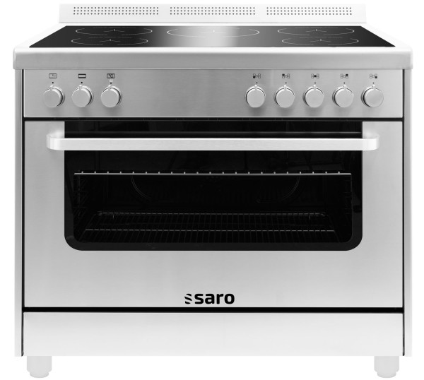 SARO Induktionsherd +Elektrobackofen TS95IND61X silber