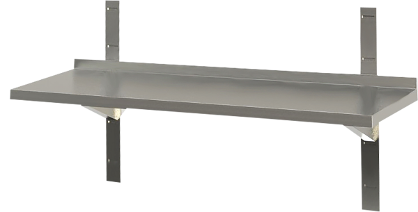 KBS Edelstahl Wandbord 1 Boden mit Aufkantung versch. Ausführungen