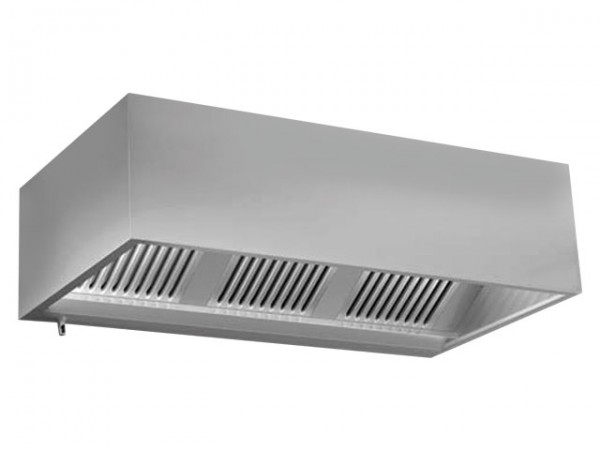 Kastenhaube, 2400x900mm, ohne Motor, mit Beleuchtung 2.400m³/h, 230V