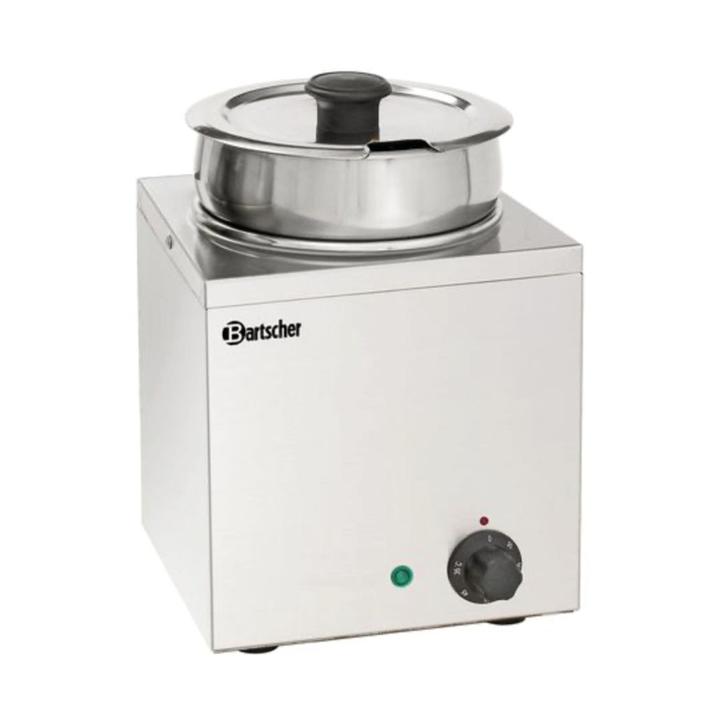 Bartscher Bain Marie Hotpot, 3x 3,5-Liter-Töpfe, Edelstahl – Temperierbar 0–95°C, 610x210x320 Mm, 230 V