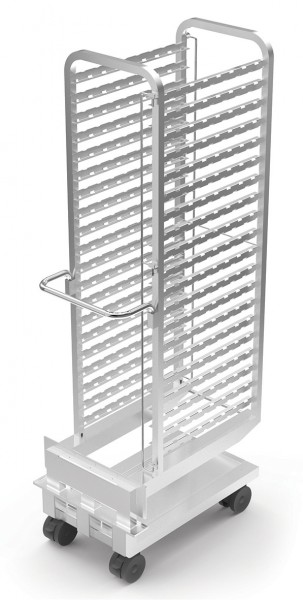 HORDENGESTELLWAGEN MIT FETTAUFFANGWANNE 15 x GN 1/1 - Modell 201