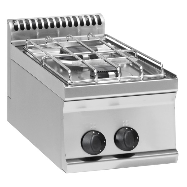 Tecnoinox Kochfläche, Gas, 2 Brenner, 12 kW