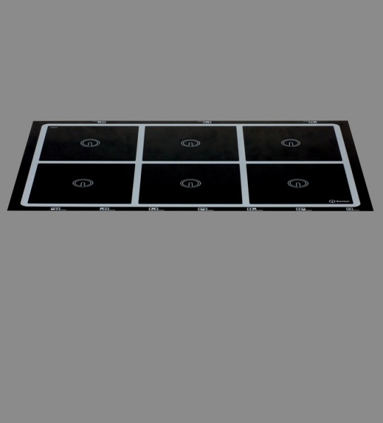 Berner BI6EGA51ITC Induktionsherd mit 6 Kochstellen und ITC