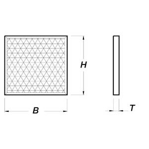Synthetik-Filter, 400x400mm für Gastro-Abluftreinigungsanlagen