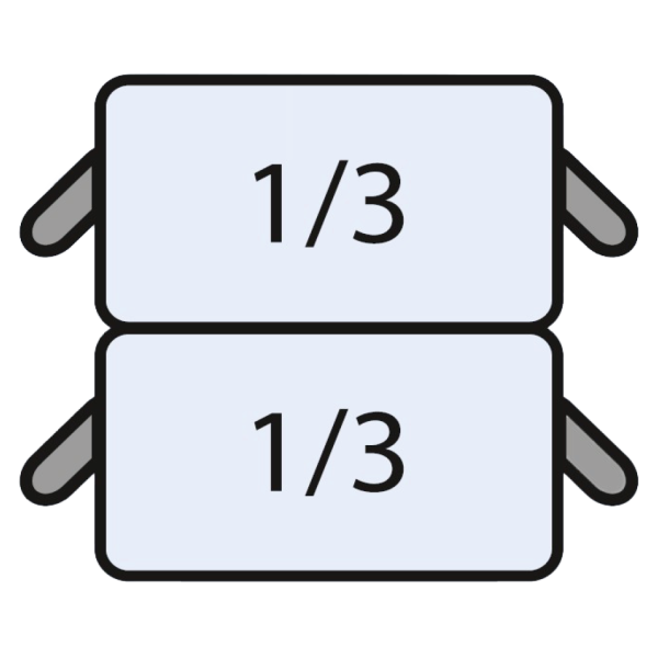 SARO E7/CPCEXE Nudelkorb-Set: 2 x 1/3 GN