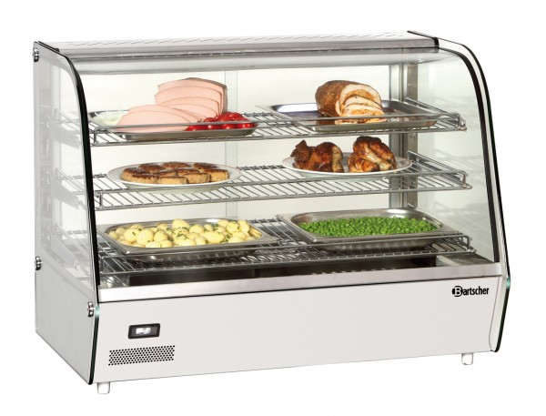 Bartscher Heiße Theke / Warmhaltevitrine Deli Plus II, Edelstahl für die Gastronomie