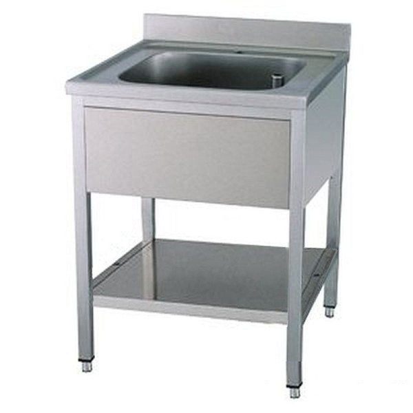 KBS Spültisch mit Aufkantung 1 Becken B 70cm