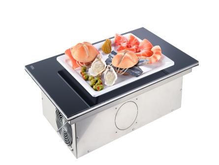 Kalt-Warm-Platte CP990 Einbaugerät 3 GN 1/1 Glas RAL / steckerfertig