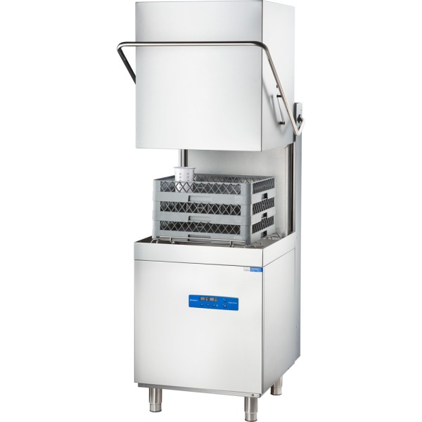 STALGAST Edelstahl Haubenspülmaschine Digital Power mit Klarspülmittel- und Reinigerdosierpumpe, 3 S